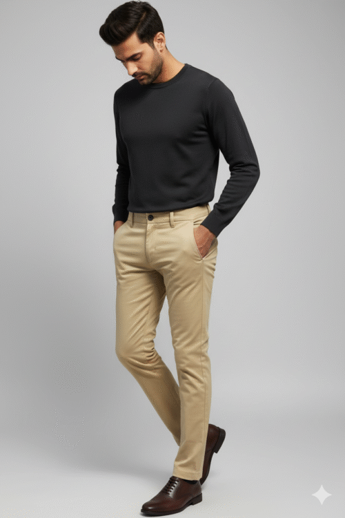 Men’s Cotton Chino Dark Camel