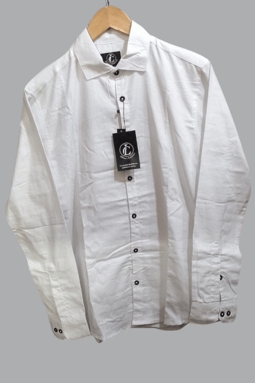 Regular full sleeve Plan shirt Off White