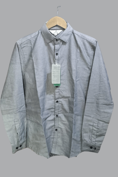 Regular full sleeve Plain Gray Shirt