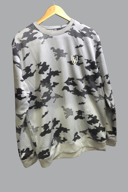 Sweat shirt fleece White Printed