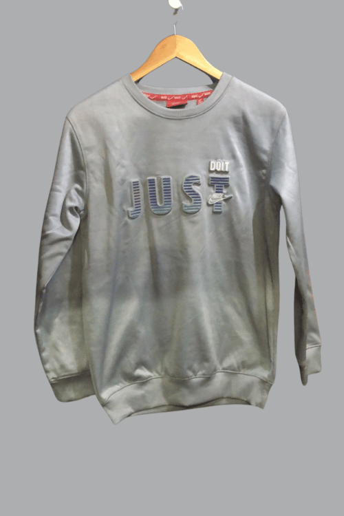 Sweat shirt fleece shine Gray