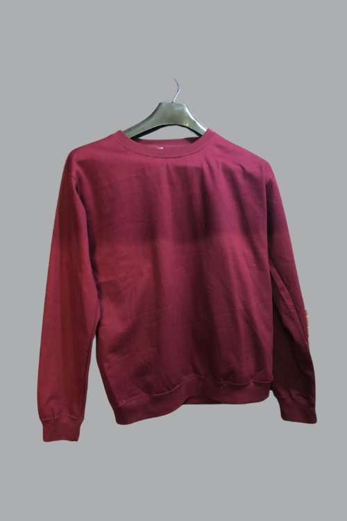 Sweat shirt Plain Maroon