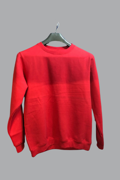 Sweat shirt Plain Red