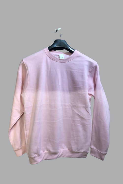 Sweat shirt Plain Pink