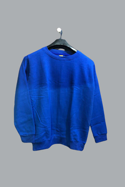 Sweat shirt Plain Royal Blue