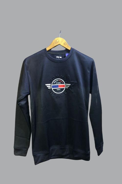 Sweat shirt fleece Shine Navy Blue