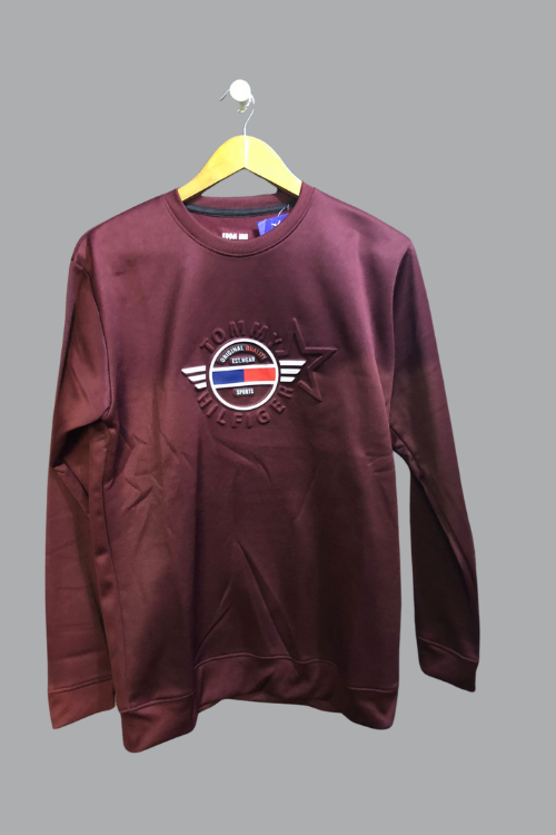 Sweat shirt fleece Shine Maroon