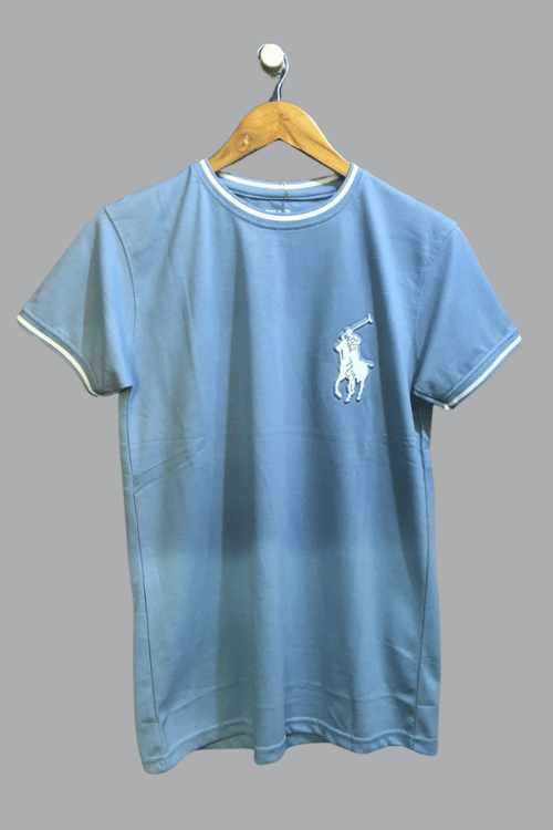 Round Neck T-Shirt Sky Blue