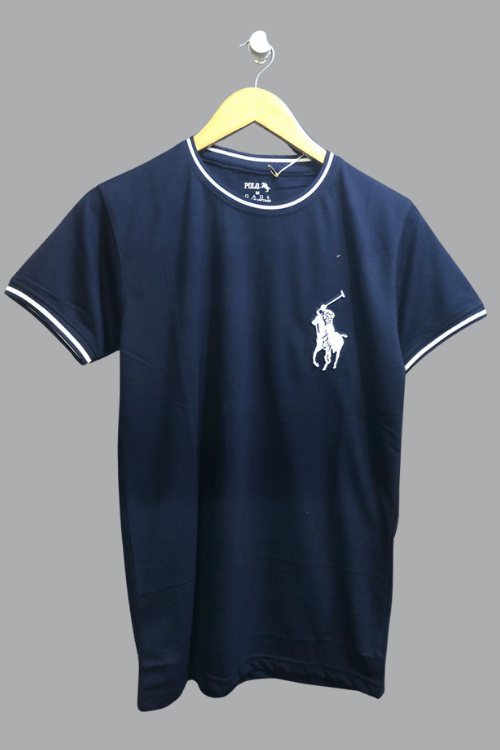 Round Neck T-Shirt Navy Blue