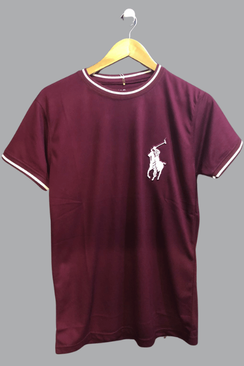 Round Neck T-Shirt Maroon