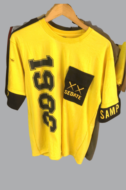 Drop Shoulder Yellow Tshirt