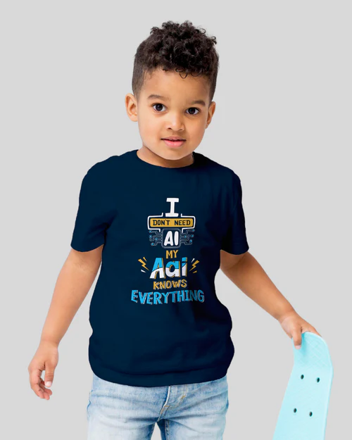 Navy Blue Printed Shirt